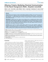 Olfactory proteins mediating chemical communication in the Navel Orangeworm Moth, Amyelois transitella