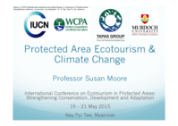 Protected area ecotourism and climate change