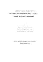 Self-conscious emotions and psychological distress across cultures: Affirming the relevance of filial attitudes