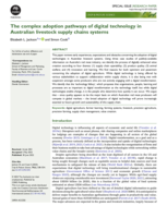 The complex adoption pathways of digital technology in Australian livestock supply chains systems