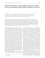 Growth characteristics, nitrogen uptake and enzyme activities of the nitrate-utilising ectomycorrhizal Scleroderma verrucosum