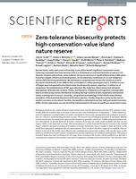 Zero-tolerance biosecurity protects high-conservation-value island nature reserve
