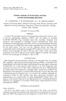 Genetic analysis of Escherichia coli from porcine postweaning diarrhoea