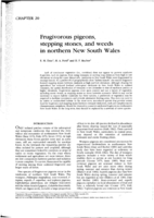 Frugivorous pigeons, stepping stones, and weeds in northern New South Wales