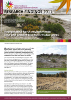 Revegetating harsh environments: lime and cement kiln dust residue areas