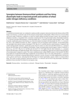 Synergism between feremycorrhizal symbiosis and free-living diazotrophs leads to improved growth and nutrition of wheat under nitrogen deficiency conditions