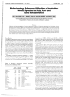 Biotechnology enhances utilization of Australian woody species for pulp, fuel and land rehabilitation