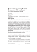Social capital, tourism and regional development: SPCC as a basis for innovation and sustainability
