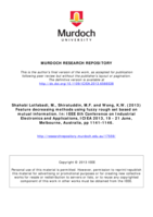 Feature decreasing methods using fuzzy rough set based on mutual information