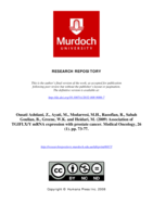 Association of TGIFLX/Y mRNA expression with prostate cancer