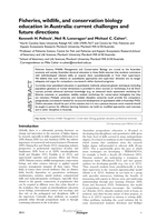 Fisheries, wildlife, and conservation biology education in Australia: current challenges and future directions