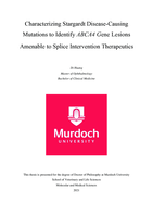 Characterizing Stargardt disease-causing mutations to identify ABCA4 gene lesions amenable to splice intervention therapeutics