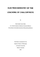 Electrochemistry of the leaching of chalcopyrite