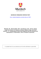 Using rough set theory to improve content based image retrieval system