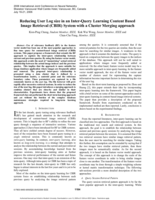 Reducing user log size in an inter-query learning content based image retrieval (CBIR) system with a cluster merging approach