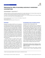 Optimizing the utility of secondary outcomes in randomized controlled trials