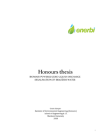 Biomass-powered zero liquid discharge desalination of brackish water