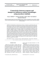 Connectivity between seagrass and mangroves influences nekton assemblages using nearshore habitats
