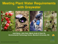 Meeting plant water requirements with greywater
