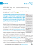 Reap the crop wild relatives for breeding future crops