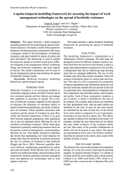 A spatio-temporal modelling framework for assessing the impact of weed management technologies on the spread of herbicide resistance