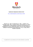 Susceptibility to Phytophthora cinnamomi and sensitivity to phosphorus in native Australian plants: why are they linked?