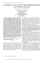 An adaptive fuzzy control traffic shaping scheme over wireless networks