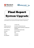 Final Report: System Upgrade