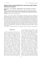 Hematological characteristics of the woylie (Bettongia penicillata ogilbyi)