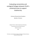Evaluating connectivity and ecological linkages between Perth’s protected areas to support biodiversity