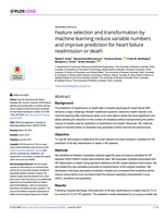Feature selection and transformation by machine learning reduce variable numbers and improve prediction for heart failure readmission or death