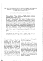 The fluctuating abundance of endangered mammals on Bernier and Dorre Islands, Western Australia - conservation implications