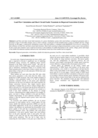 Load flow calculation and short circuit faults transients in dispersed generation systems