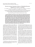 Diversity among community isolates of methicillin-resistant Staphylococcus aureus in Australia