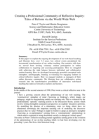 Creating a professional community of reflective inquiry:Tales of reform via the World Wide Web