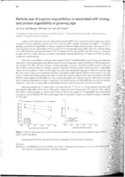 Particle size of Lupinus angustifolius is associated with energy and protein digestibility in growing pigs