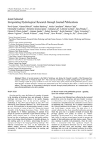 Joint Editorial: Invigorating hydrological research through journal publications