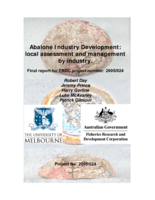 Abalone Industry Development: local assessment and managementby industry