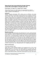 Improving soil and crop productivity through resource conservation technologies in drought prone area