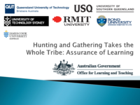 Hunting and gathering takes the whole tribe: Assurance of learning master classes