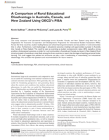 A comparison of rural educational disadvantage in Australia, Canada, and New Zealand using OECD’s PISA