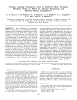 Feeding lactating primiparous sows to establish three divergent metabolic states: II. Effect on nitrogen partitioning and skeletal muscle composition