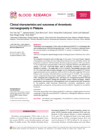 Clinical characteristics and outcomes of thrombotic microangiopathy in Malaysia