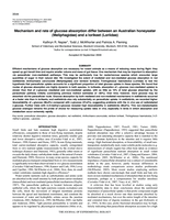 Mechanism and rate of glucose absorption differ between an Australian honeyeater (Meliphagidae) and a lorikeet (Loriidae)
