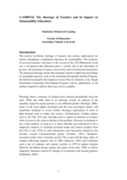 The shortage of teachers and its impact on sustainability education