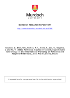 Reflective middleware-based programmable networking