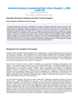 Relocation decisions in Canberra and Perth: A blurry snapshot