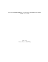 E-government initiatives in Bhutan: Government to Citizen(G2C) service delivery initiative - A case study