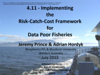 Implementing the risk catch cost framework for data poor fisheries