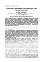 Supercritical withdrawal from a two-layer fluid through a line sink